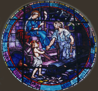Holy Family window - Wilmington
