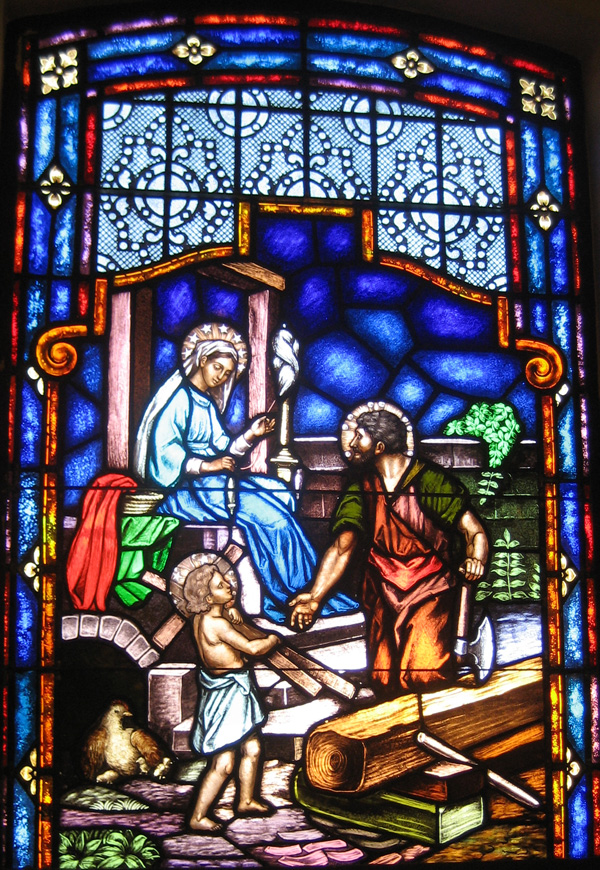 Holy Family repaired window